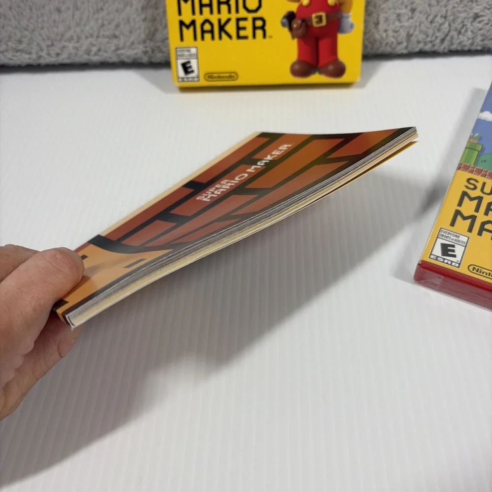 Super Mario Maker Wii U CIB Brand New Sealed Idea Book MINT